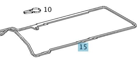 A6460160721 64 6460160721 A6460160821 OM646 W204 W212 W639 Kleppendeksel pakking met