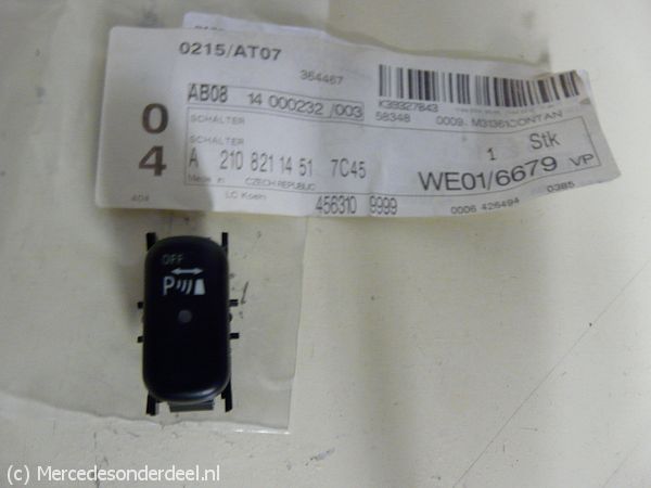 A2108211451 2108211451 7C45 PDC Parktronic Schakelaar